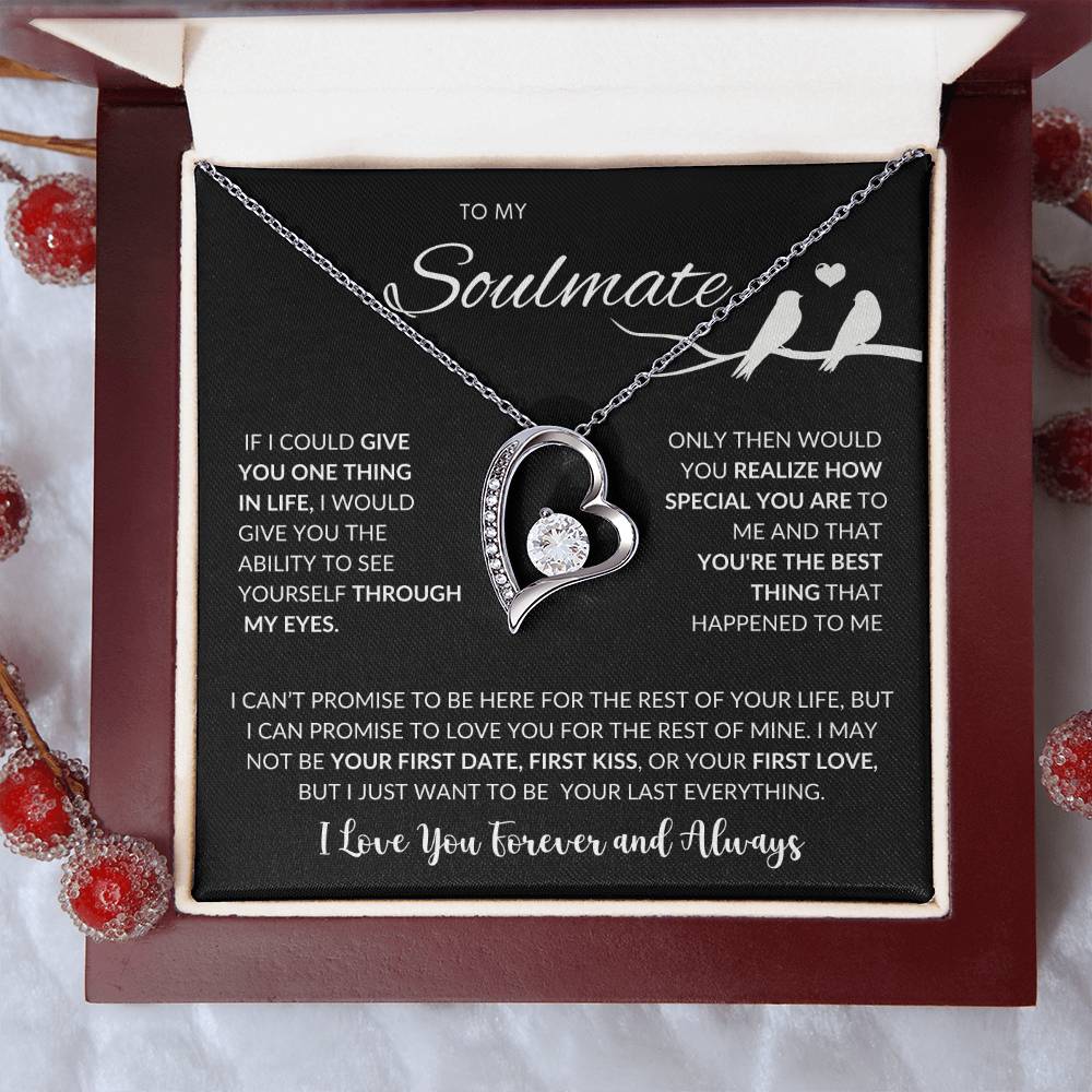 To My Soulmate | I Love You, Forever & Always - Forever Love Necklace