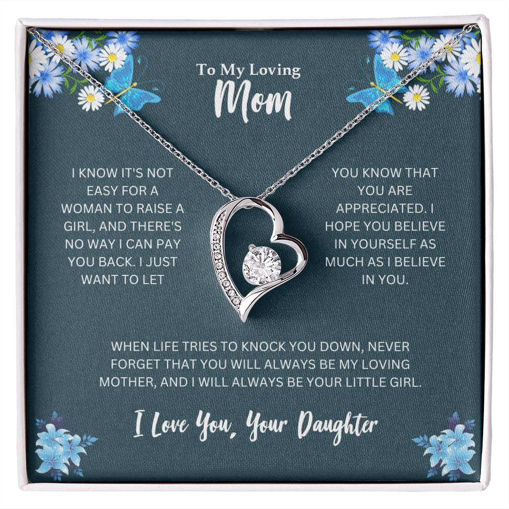 To My Loving  Mom | I Love You - Forever Love Necklace