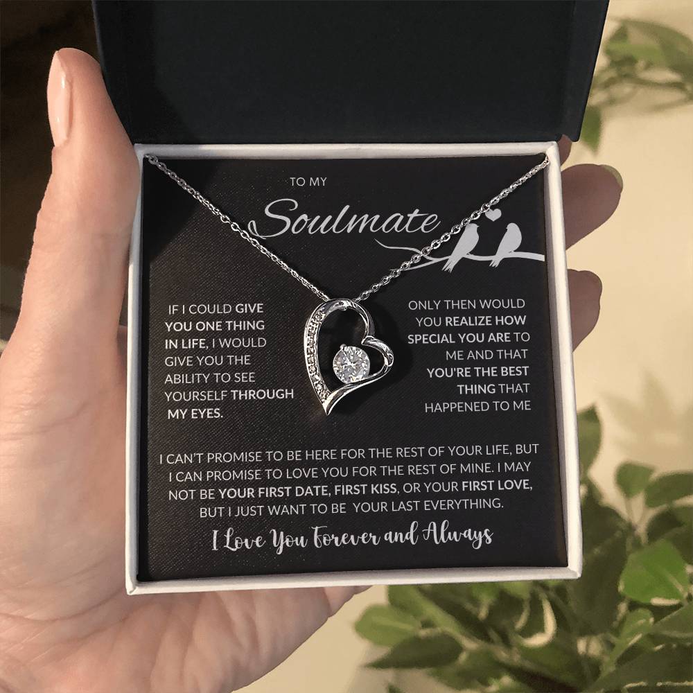 To My Soulmate | I Love You, Forever & Always - Forever Love Necklace