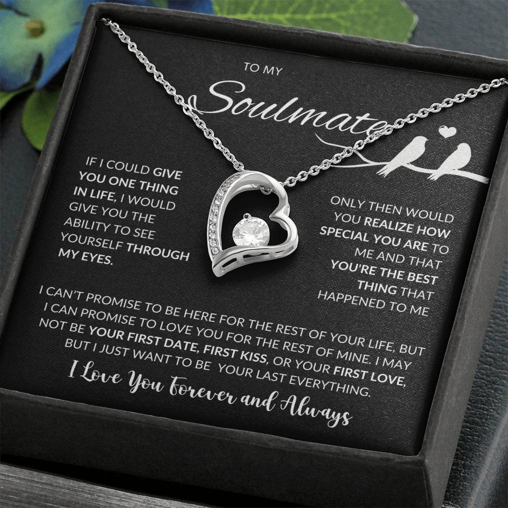 To My Soulmate | I Love You, Forever & Always - Forever Love Necklace